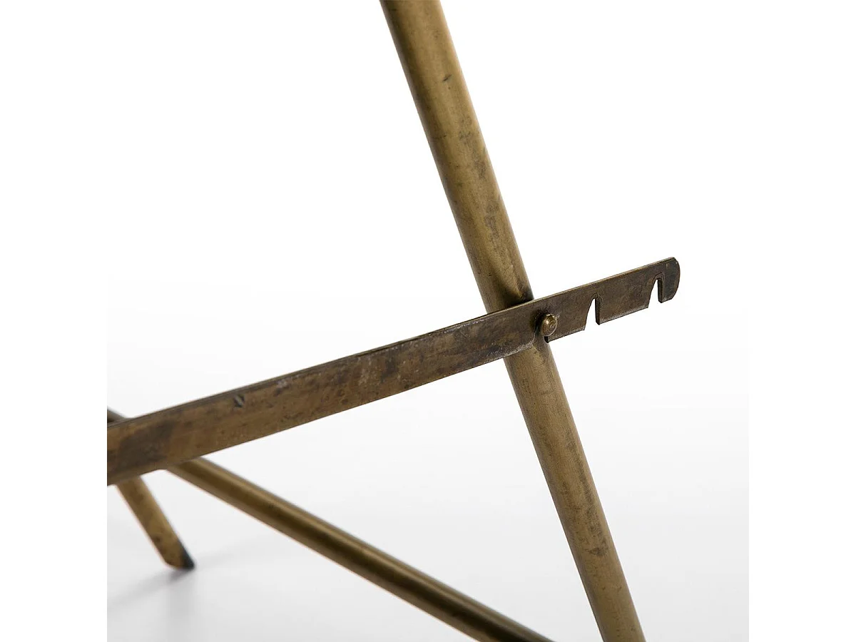 Spiegel op glas en goudmetalen pootjes Kili