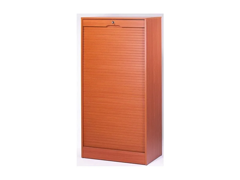 Classeur à rideau large merisier Office 140cm