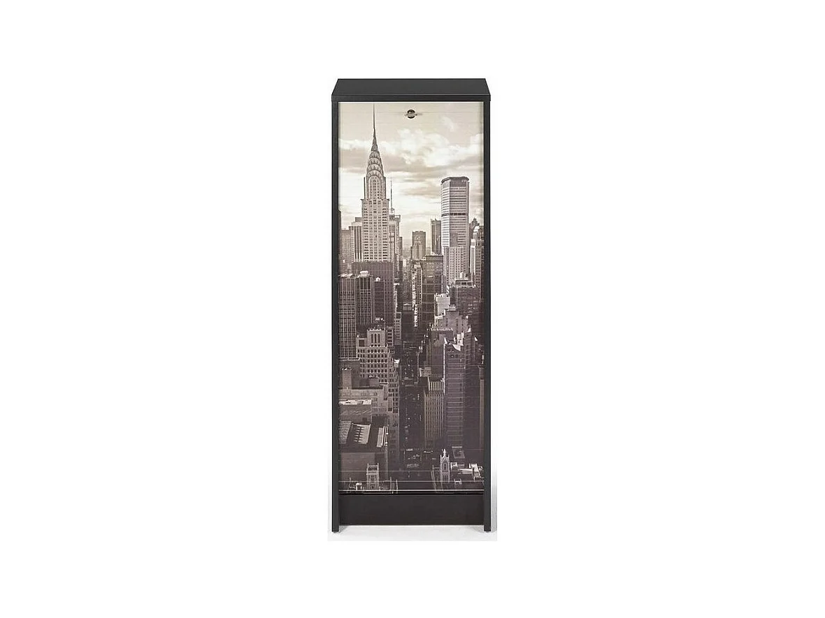 Classeur à rideau noir imprimé New York Boost