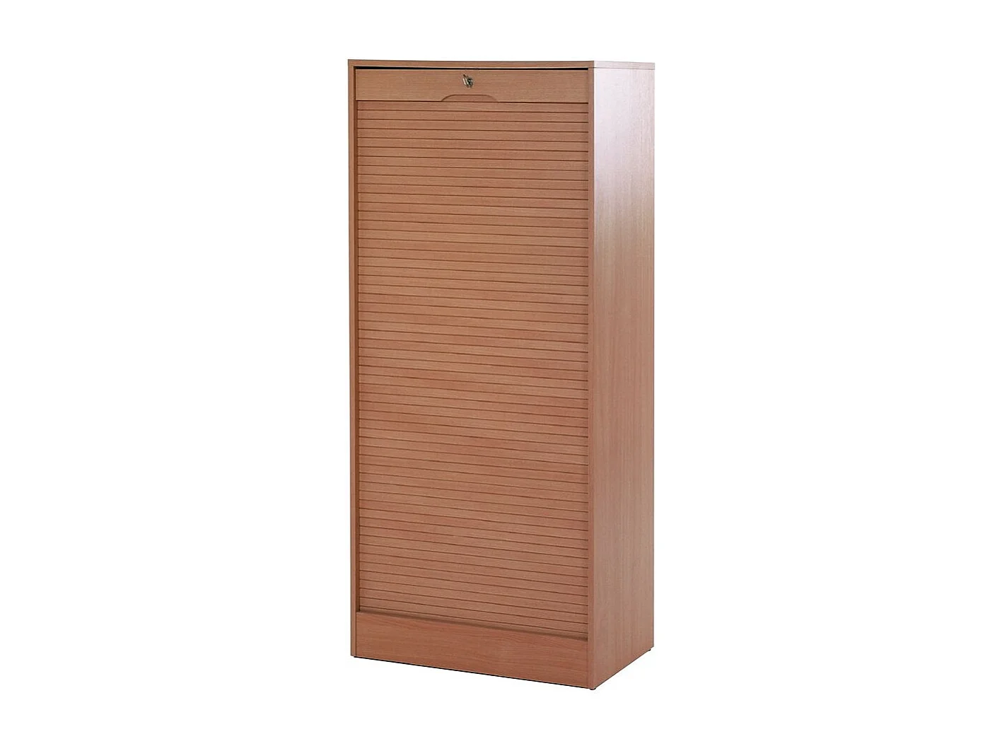 Classeur à rideau large bois clair Office 140cm