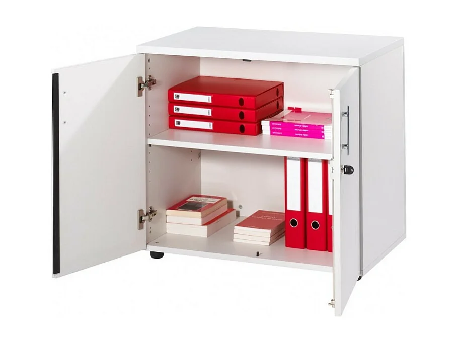 Armoire de bureau bas blanc Hublo