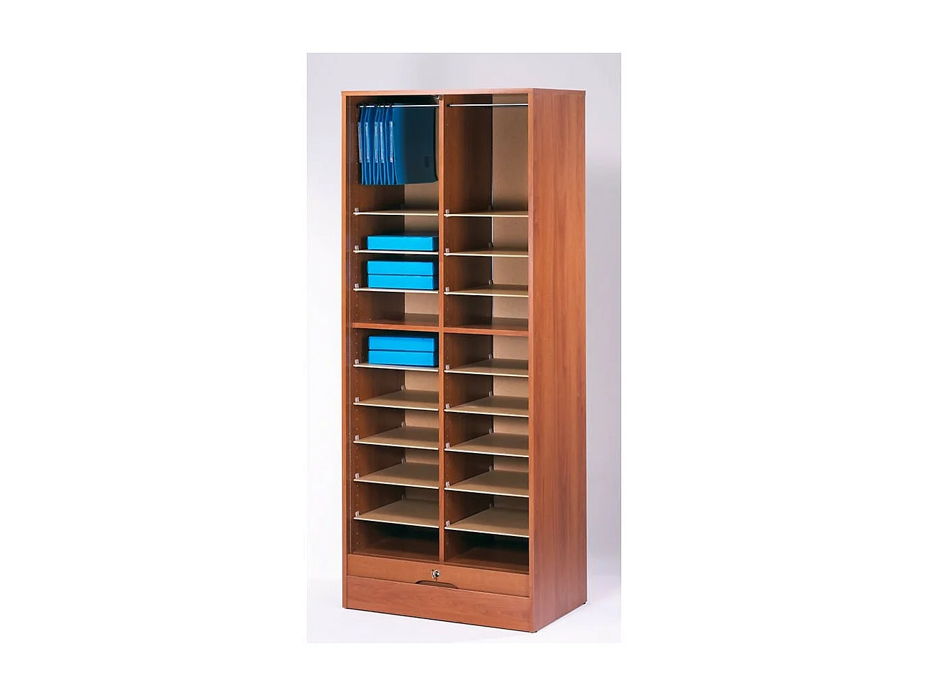 Armoire de bureau à rideau large blanc Office 172cm