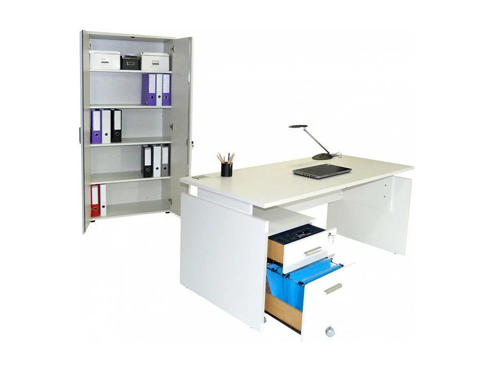 Armoire de bureau blanc Hublo