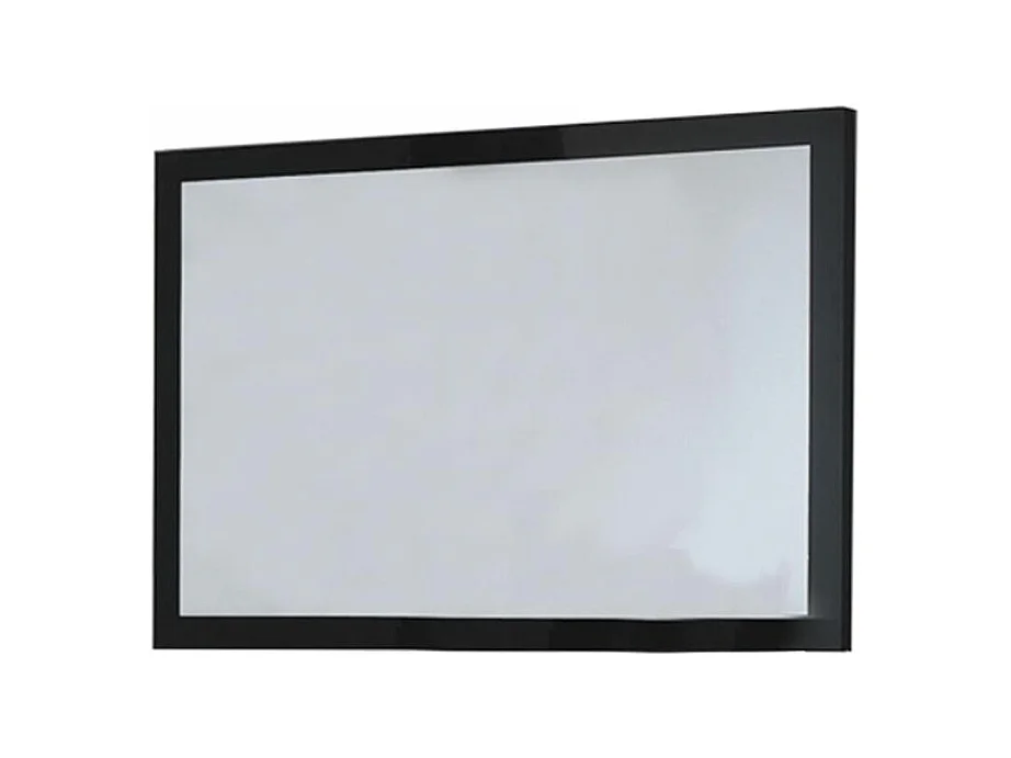 Miroir mural bois noir laqué Mona 90cm