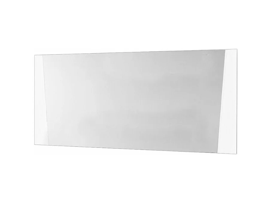 Miroir mural bois blanc et noir vernis laqué brillant Bilia 190cm