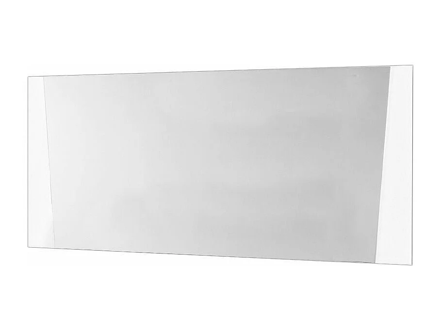 Miroir mural bois blanc et noir vernis laqué brillant Bilia 190cm