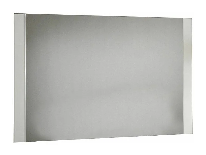 Miroir mural moderne bois brillant blanc Sting 130cm