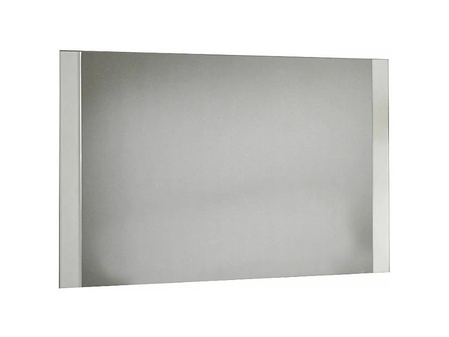 Miroir mural moderne bois brillant blanc Sting 130cm