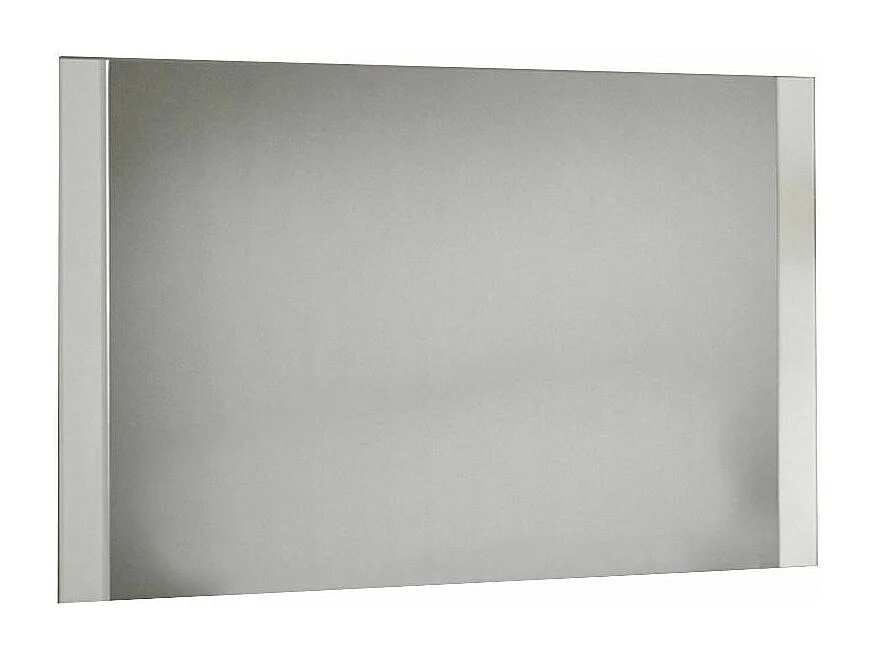 Miroir mural moderne bois brillant blanc Sting 130cm