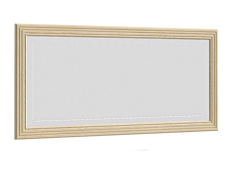 Miroir mural moderne rectangulaire chêne clair Italino 160cm