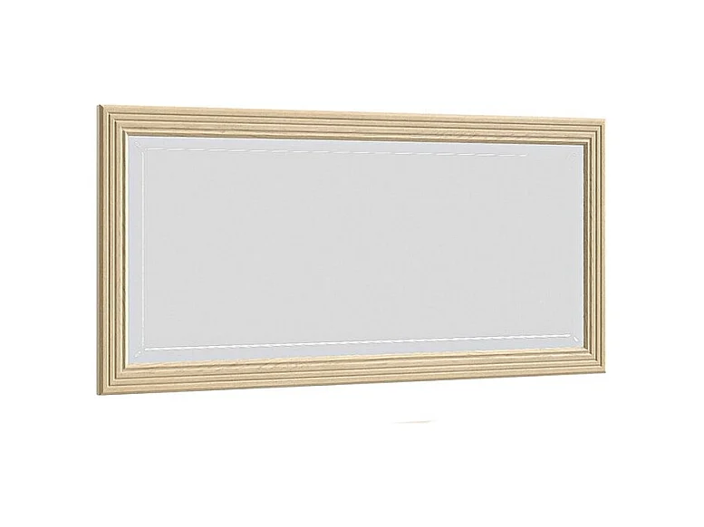 Miroir mural moderne rectangulaire chêne clair Italino 160cm