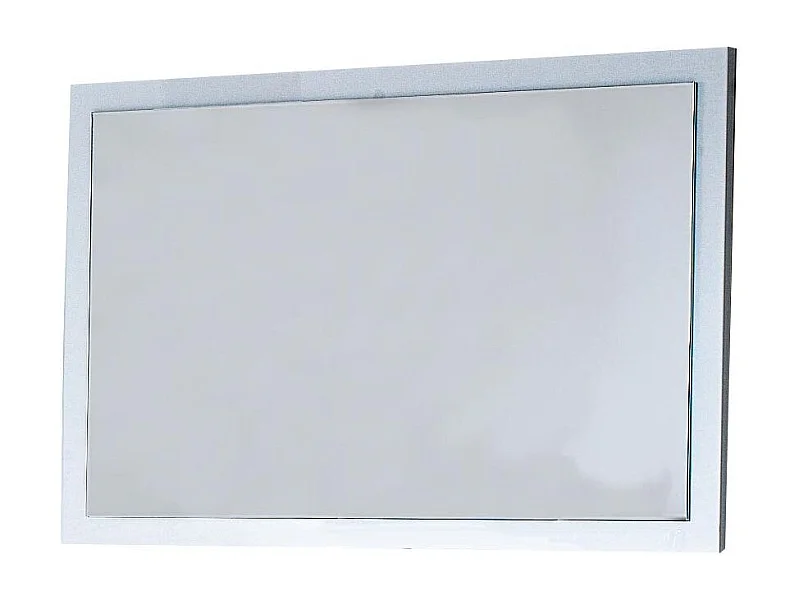 Miroir mural bois blanc laqué Turin 90cm