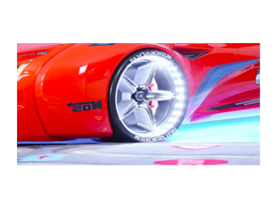 Lit voiture de course V5 noir