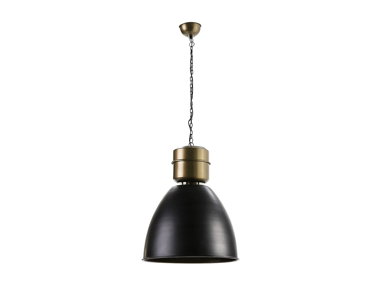 Suspension métal noir et doré Tokke D 46 x H 54cm