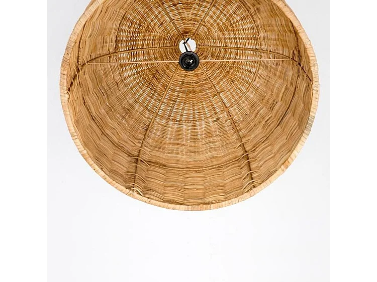Lampe suspension osier massif clair Nathi D 60 x H 60cm