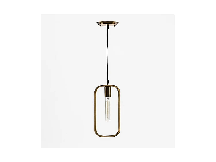 Lampe suspension métal doré Veronica L16xH33xP4