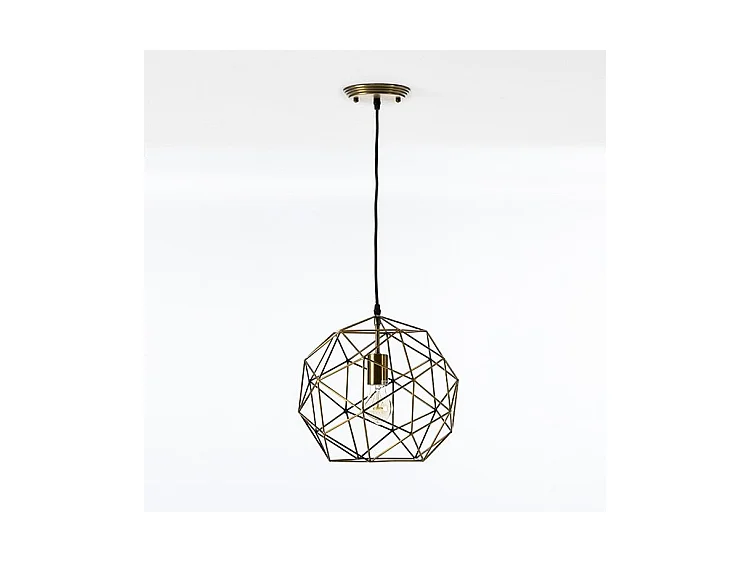 Suspension métal doré Charme D 32 x H 30cm