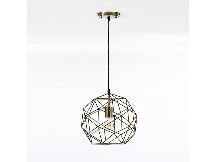 Suspension métal doré Charme D 32 x H 30cm