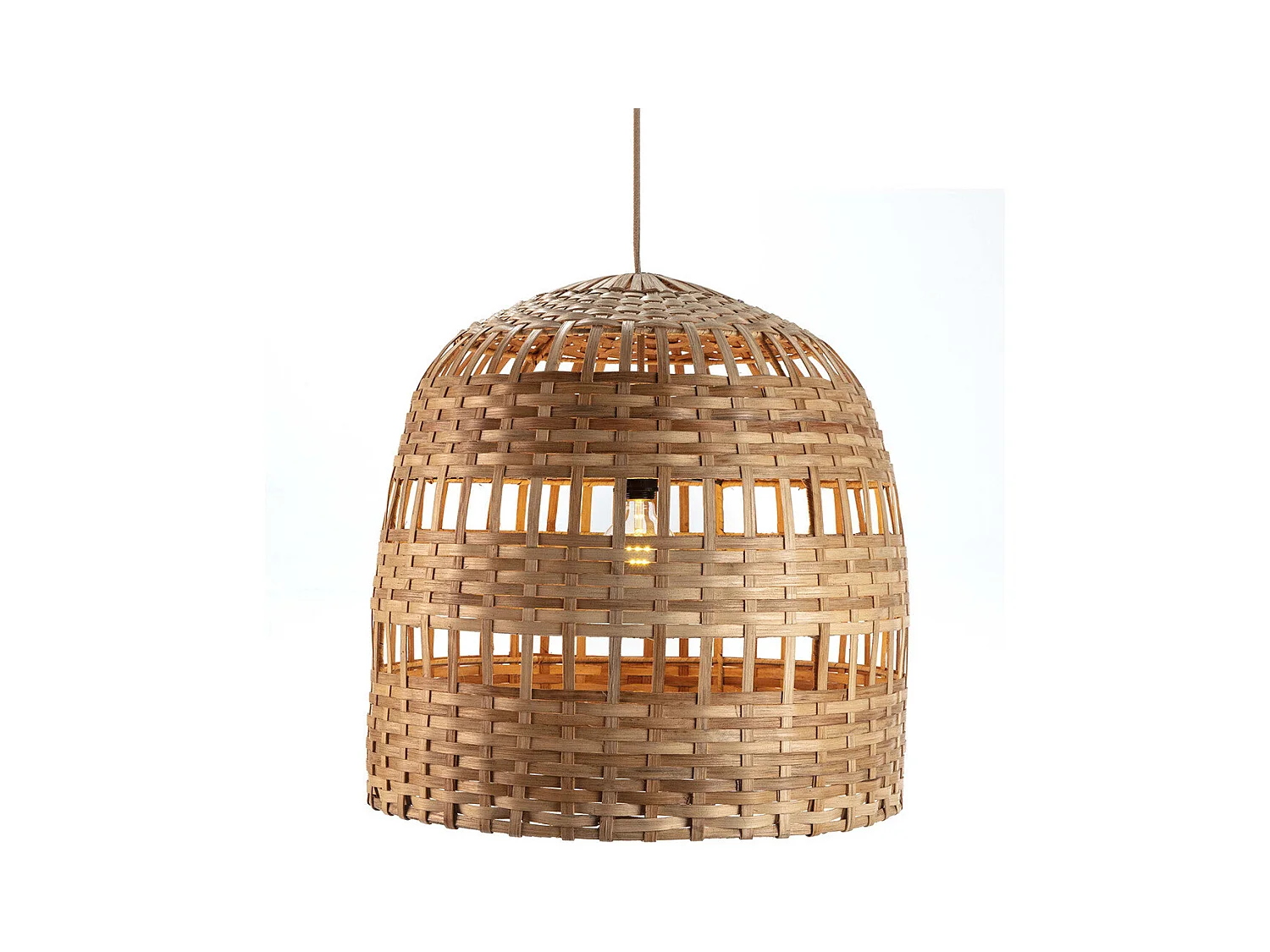 Suspension osier clair Rosario D 60 x H 60cm