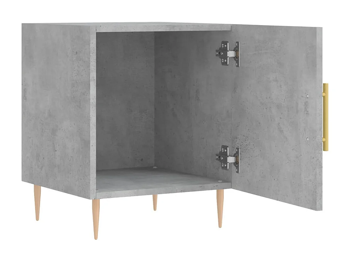 Nachttisch Betongrau 40x40x50 cm Holzwerkstoff