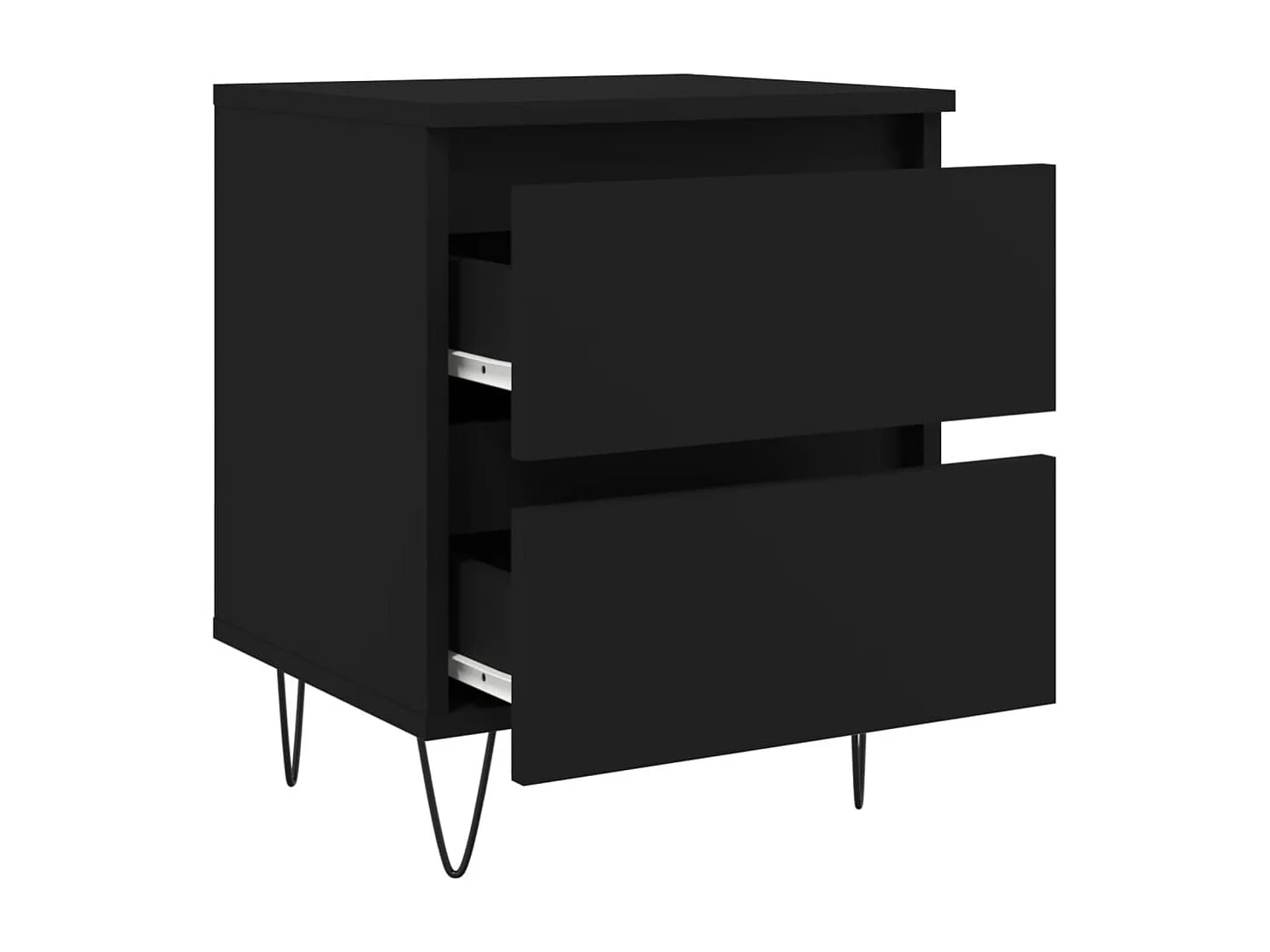 Table de chevet Noir 40x35x50 cm Bois d’ingénierie