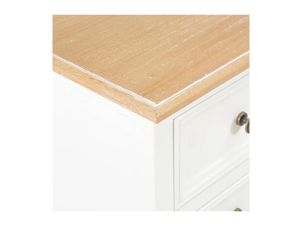 Tables de chevet 2 pcs blanc 35x30x49 cm MDF