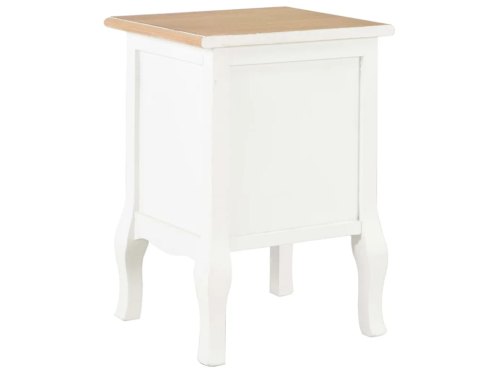 Mesitas de noche 2 unidades MDF blanco 35x30x49 cm