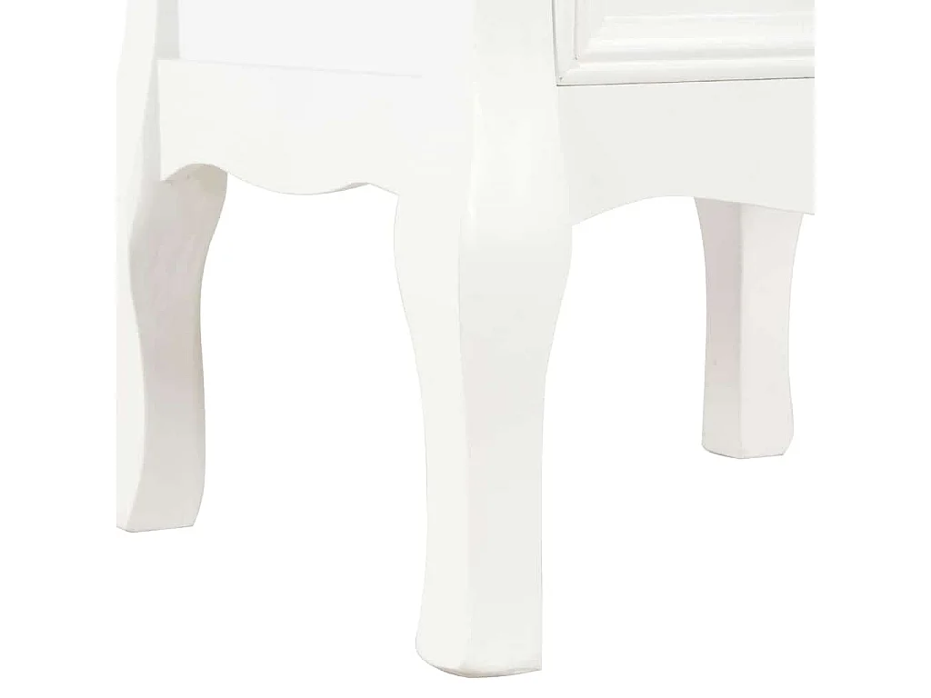 Mesitas de noche 2 unidades MDF blanco 35x30x49 cm