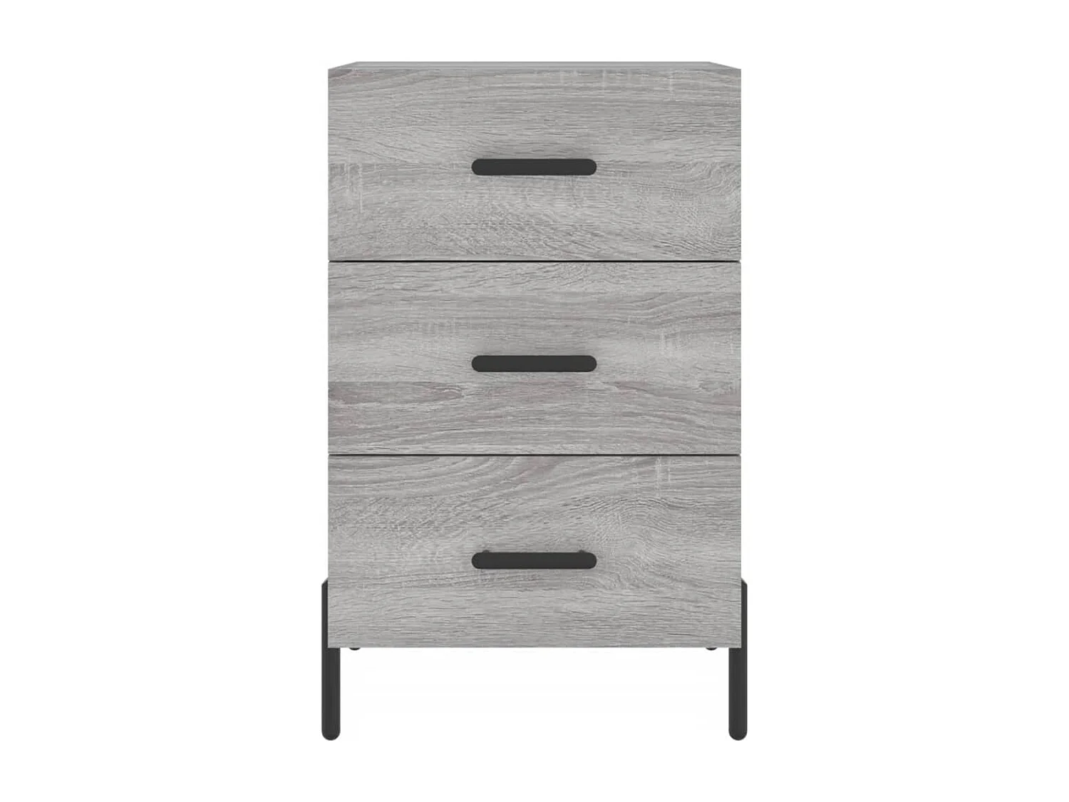 Table de chevet sonoma gris 40x40x66 cm bois d'ingénierie