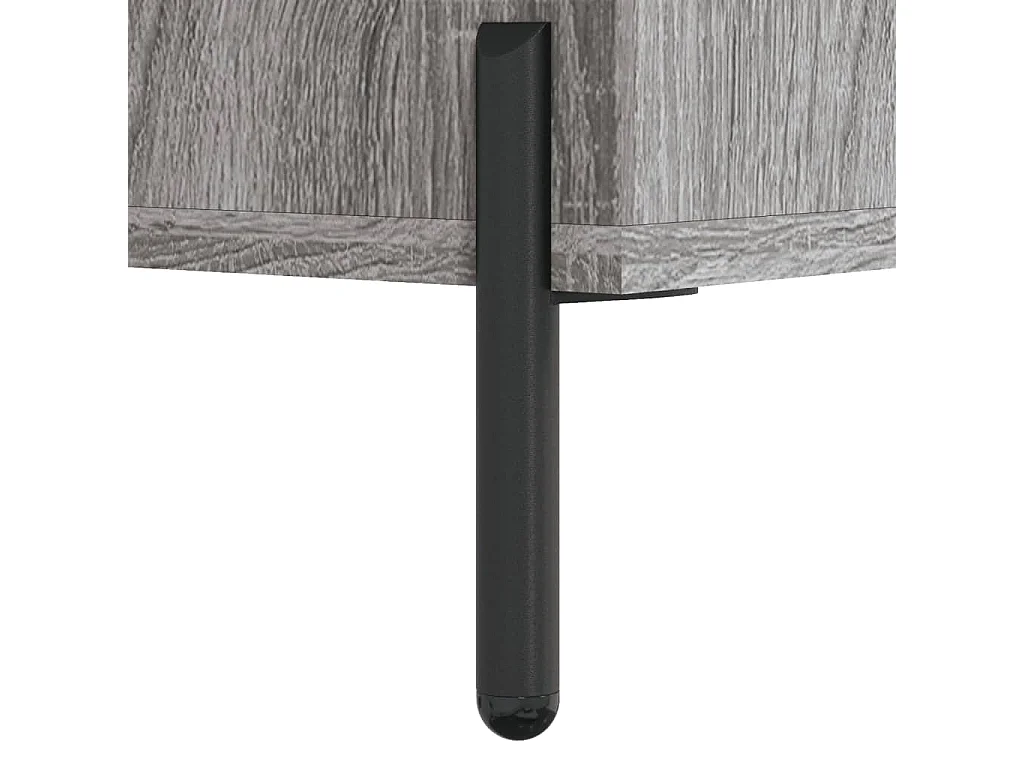 Mesa de cabeceira 40x40x66 cm derivados madeira cinzento sonoma