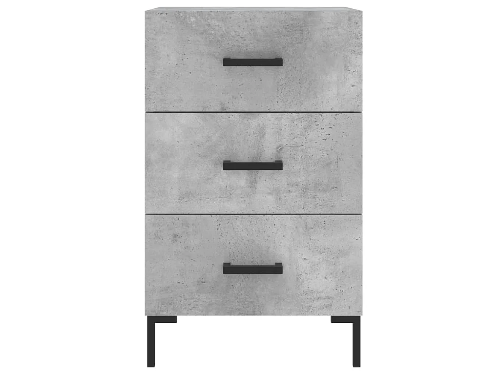 Nachttisch Betongrau 40x40x66 cm Holzwerkstoff