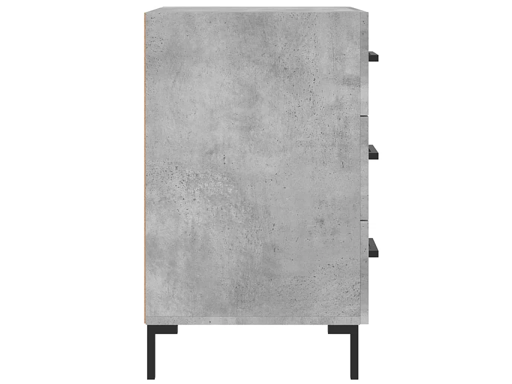 Nachttisch Betongrau 40x40x66 cm Holzwerkstoff