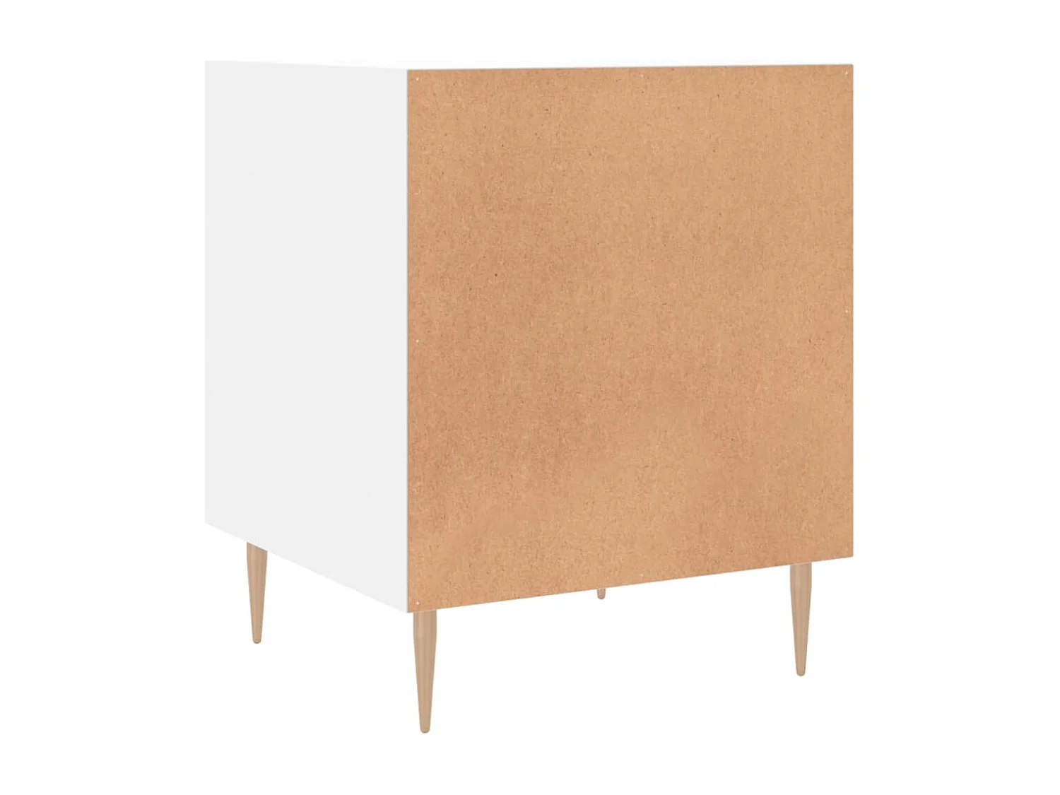 Table de chevet blanc 40x40x50 cm bois d’ingénierie