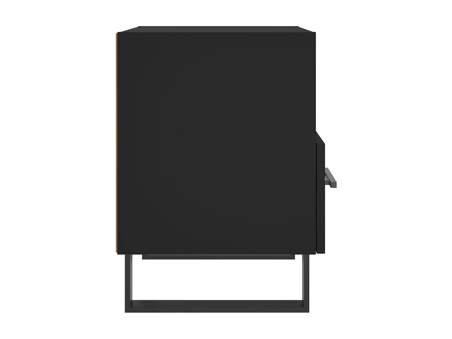 Nachttisch Schwarz 40x35x47,5 cm Holzwerkstoff