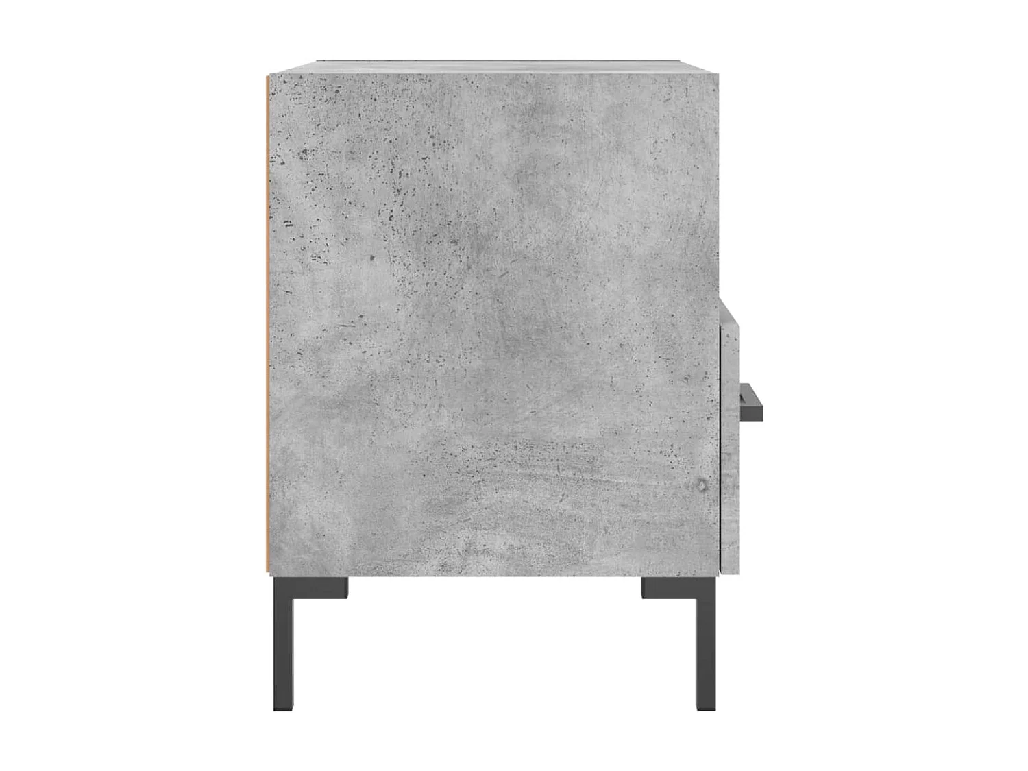 Mesas de cabeceira 2pcs derivados de madeira cinza cimento