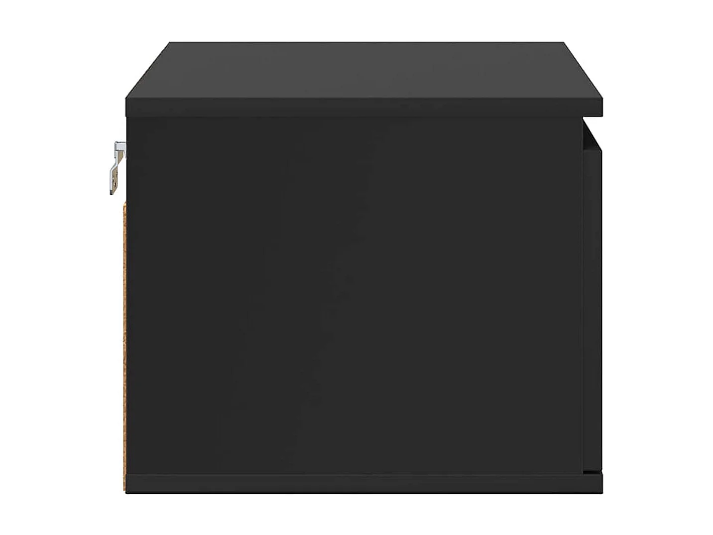 Table de chevet murale avec lumières LED noir