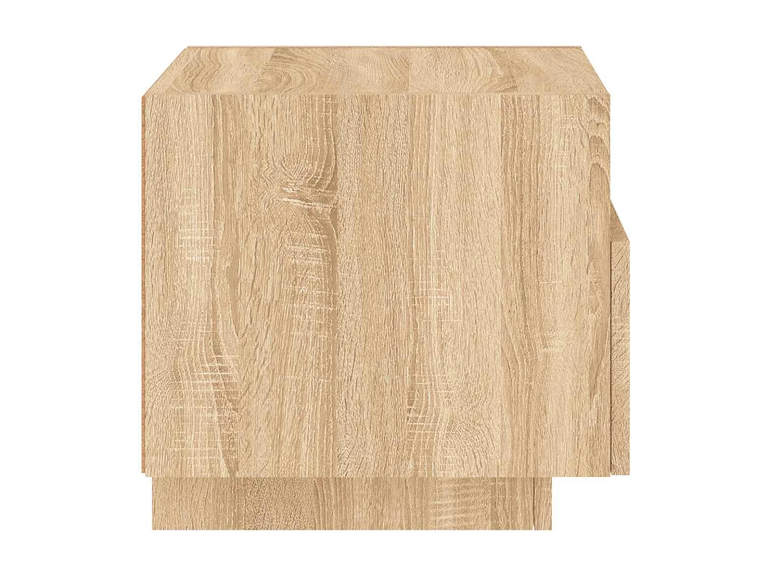 Armoires de chevet avec lumières LED 2 pcs chêne sonoma