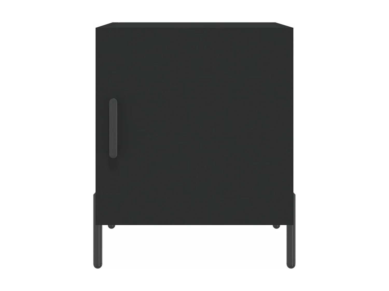 Tables de chevet 2 pcs noir 40x40x50 cm bois d’ingénierie