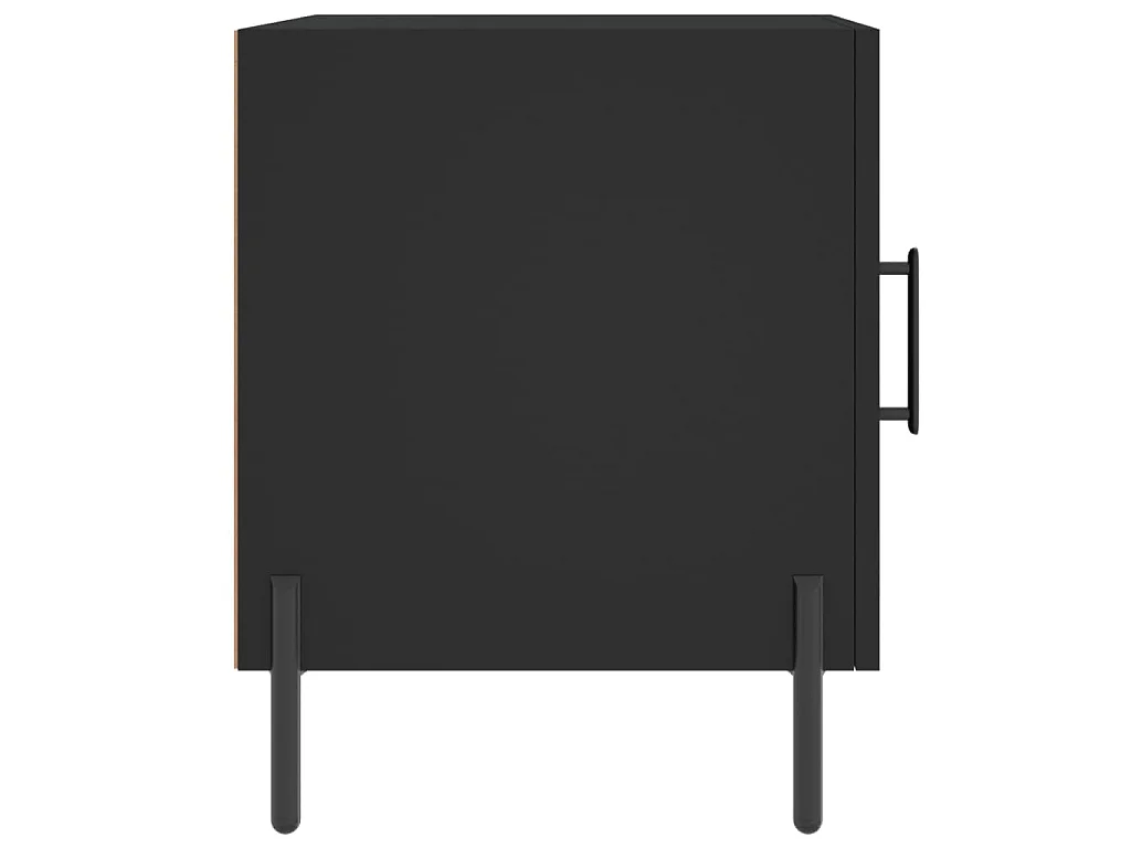 Nachtkastjes 2 st 40x40x50 cm bewerkt hout zwart