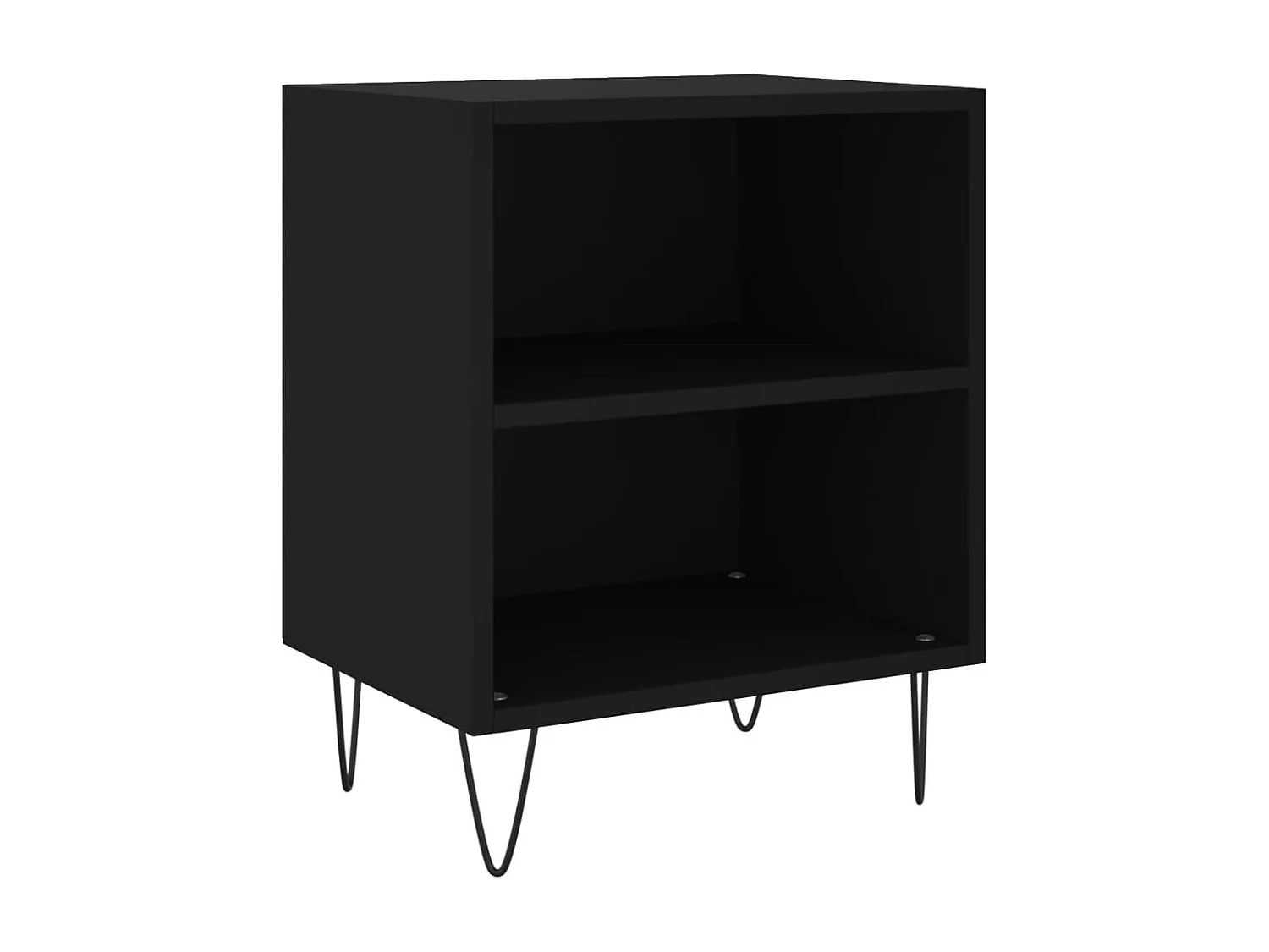Tables de chevet 2 pcs noir 40x30x50 cm bois d'ingénierie