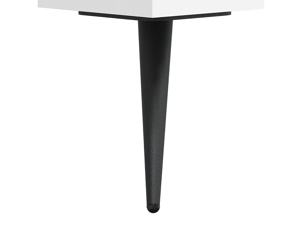 Comodino Bianco 40x35x47,5 cm in Legno Multistrato