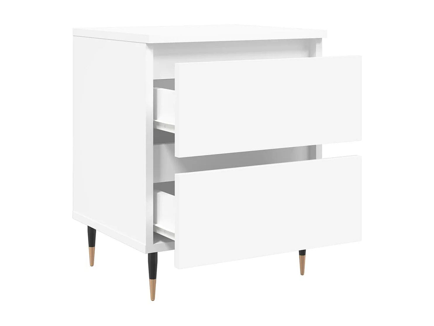 Nachtkastjes 2 st 40x35x50 cm bewerkt hout wit