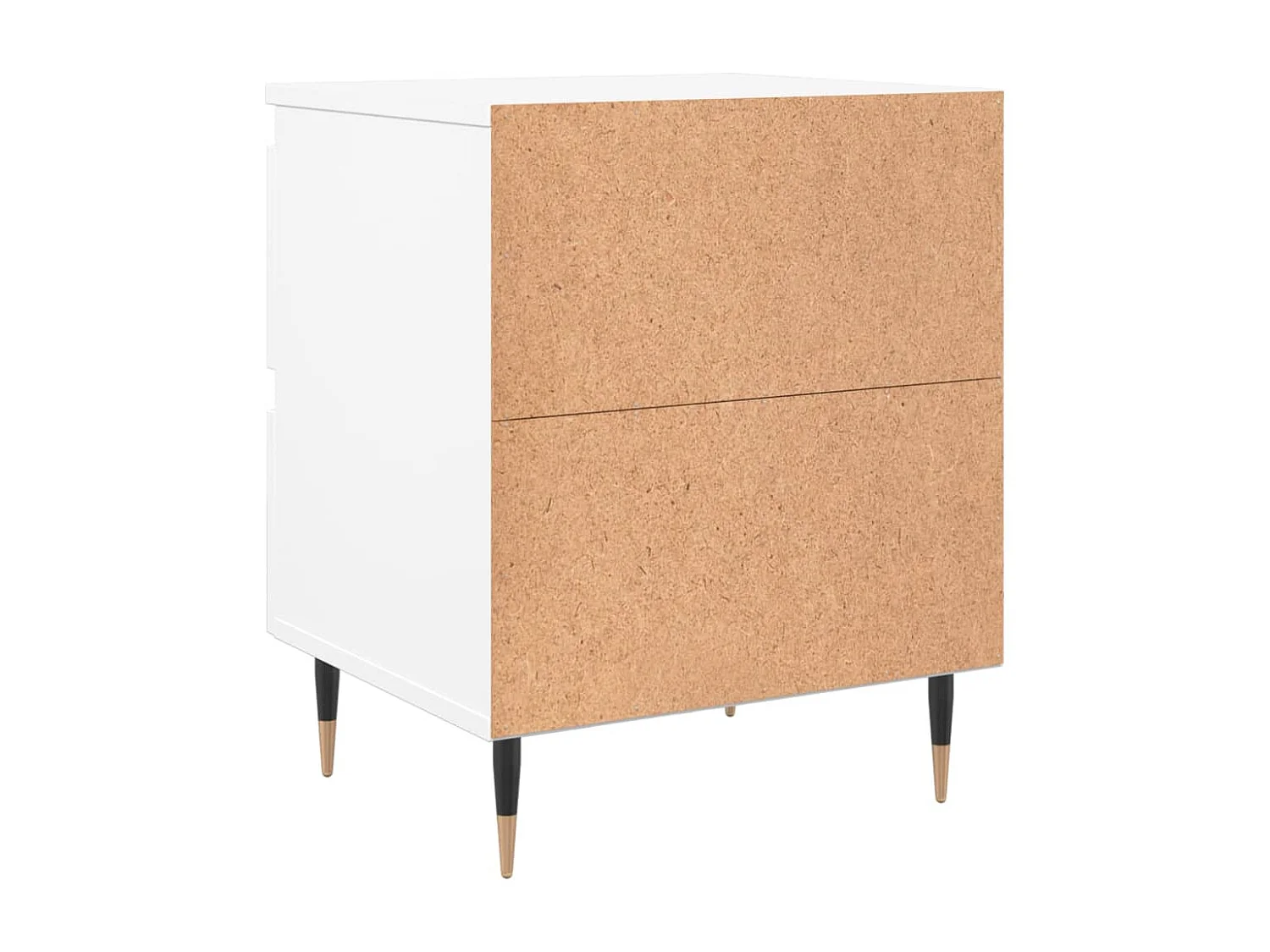 Nachtkastjes 2 st 40x35x50 cm bewerkt hout wit