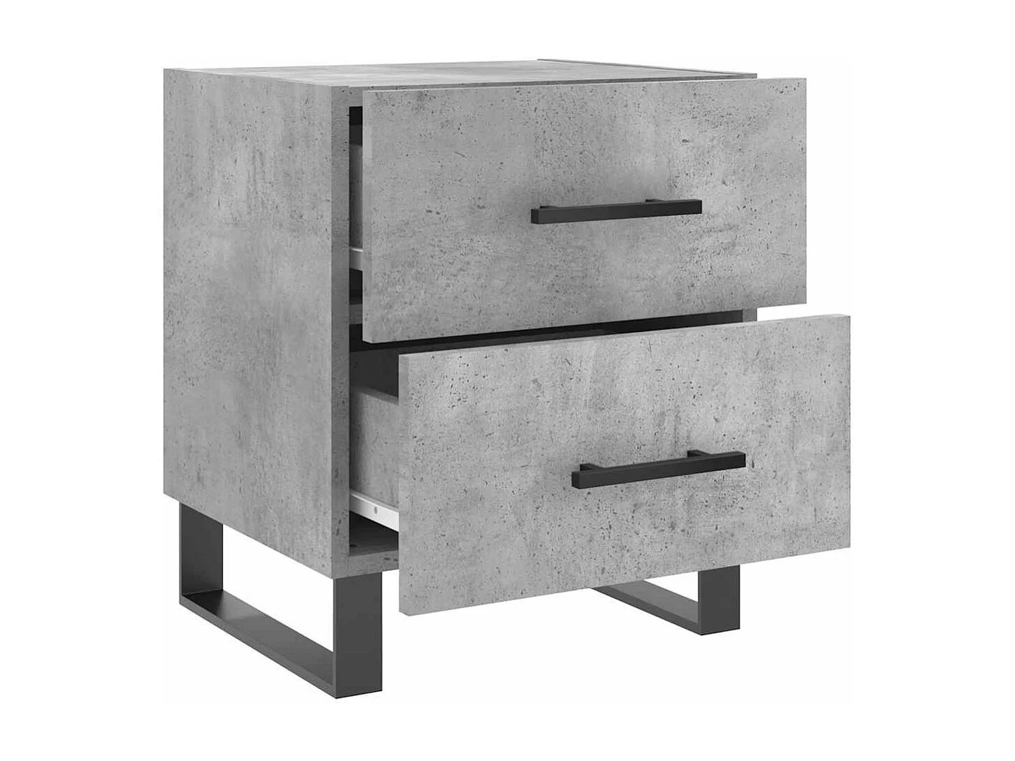 Tables de chevet 2pcs gris béton 40x35x47,5cm bois d’ingénierie