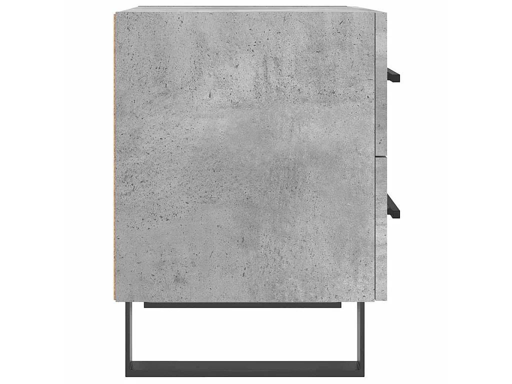 Tables de chevet 2pcs gris béton 40x35x47,5cm bois d’ingénierie