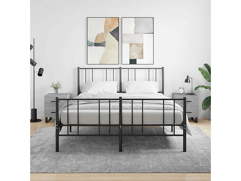 Nachttische 2 Stk. Betongrau 40x35x47,5 cm Holzwerkstoff