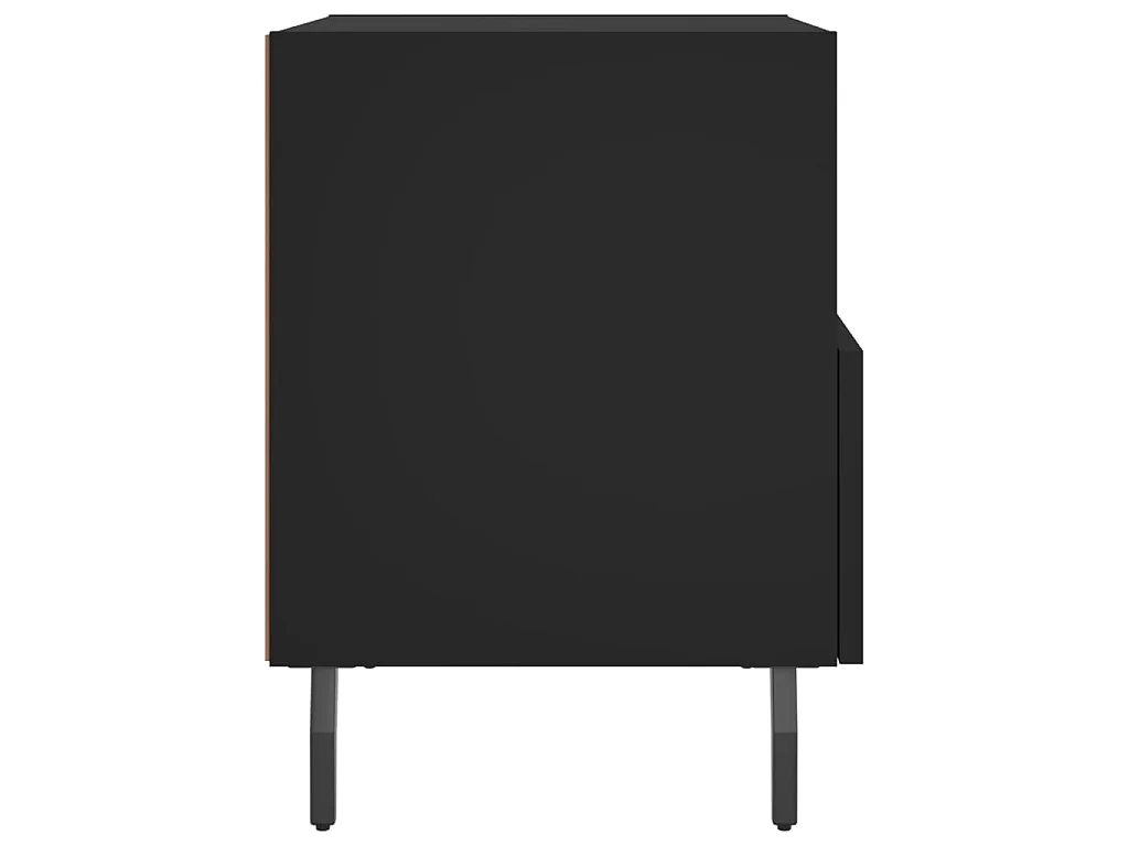 Nachttische 2 Stk. Schwarz 40x35x47,5 cm Holzwerkstoff