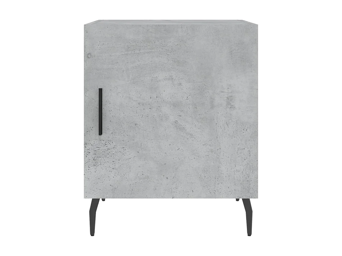 Table de chevet gris béton 40x40x50 cm bois d’ingénierie