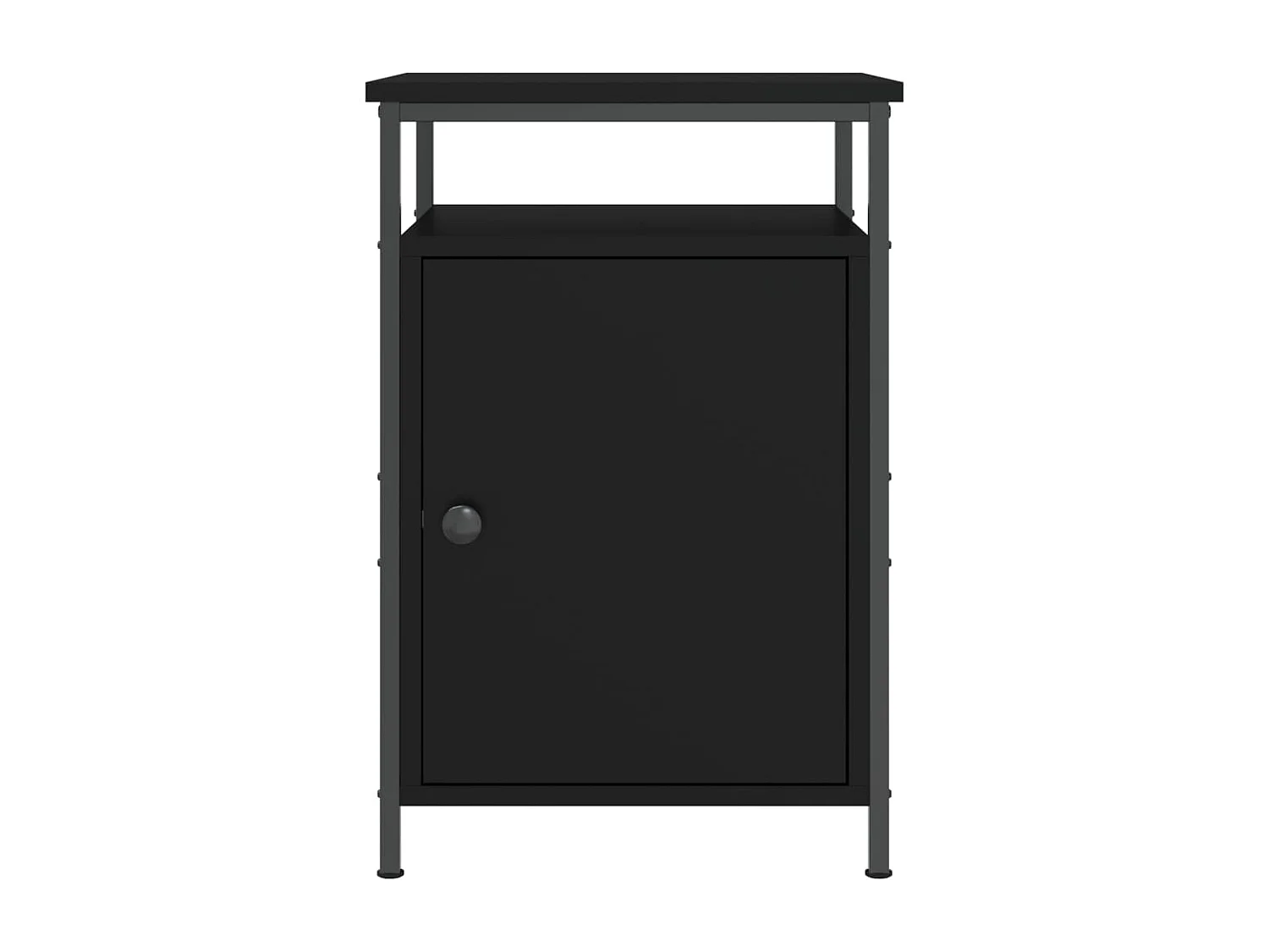 Nachttische 2 Stk. Schwarz 40x42x60 cm Holzwerkstoff