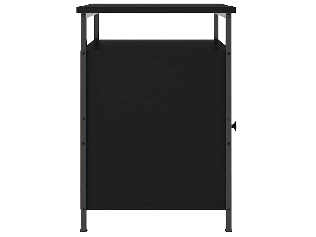 Tables de chevet 2 pcs noir 40x42x60 cm bois d'ingénierie